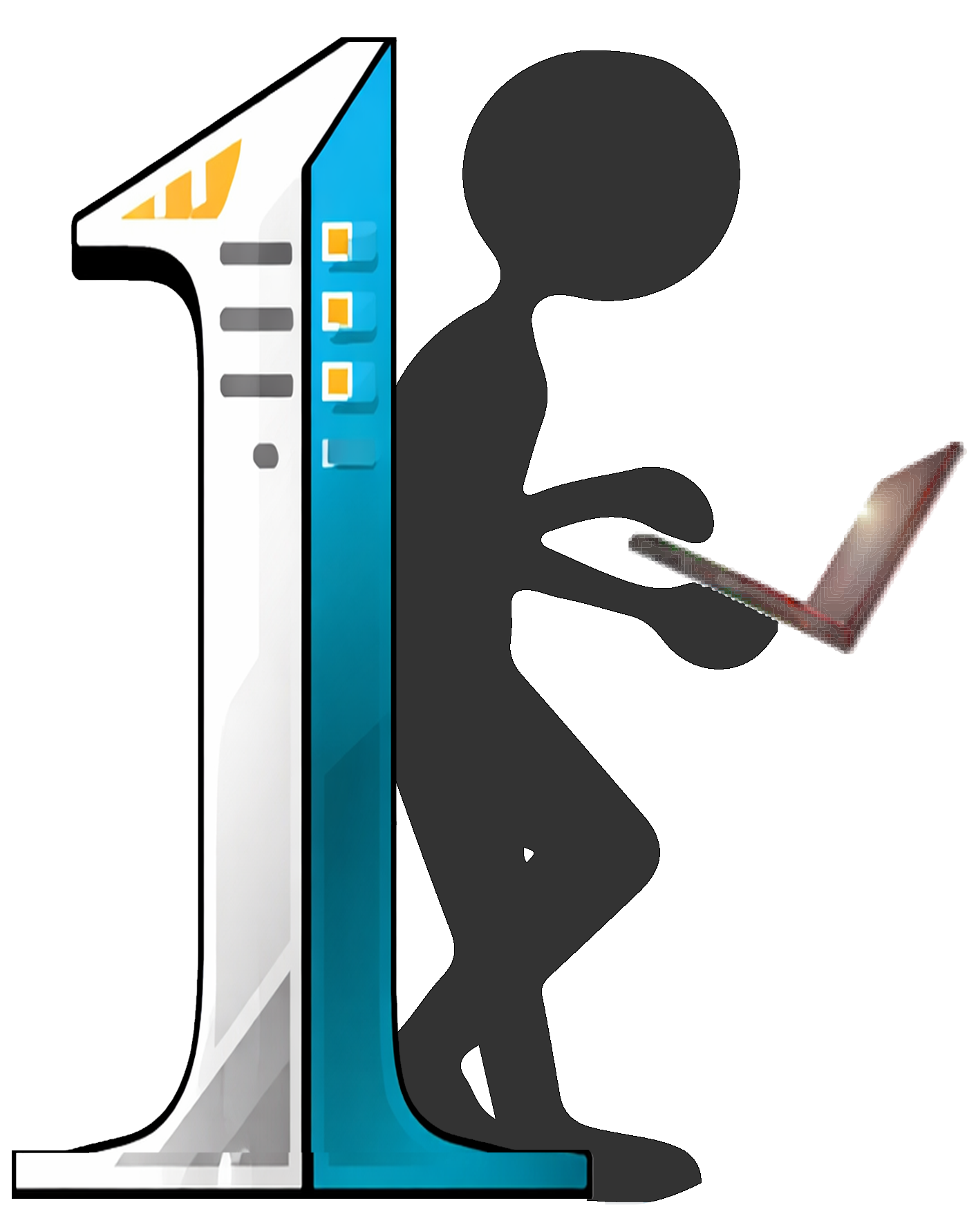 1 Man PC logo – IT services and computer repair for businesses and individuals