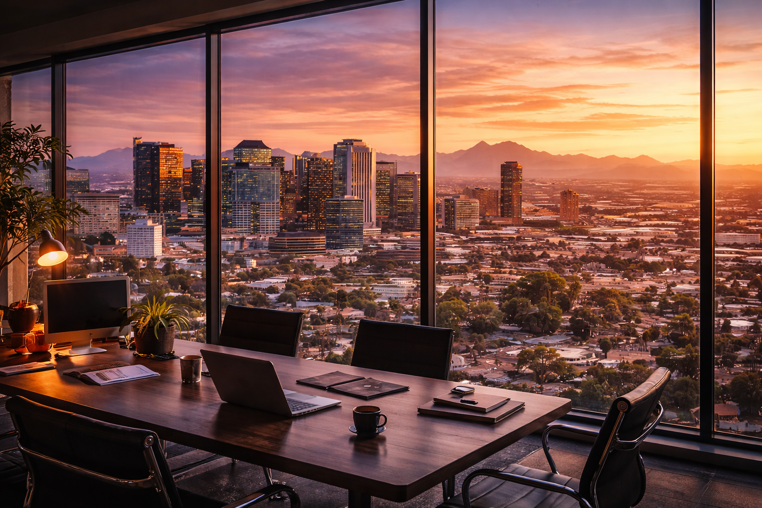 Phoenix IT Support premium skyline office image